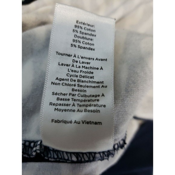 T by Talbots Navy Patterned Athletic Skort Size XL Cotton blend stretch pockets - Picture 9 of 10